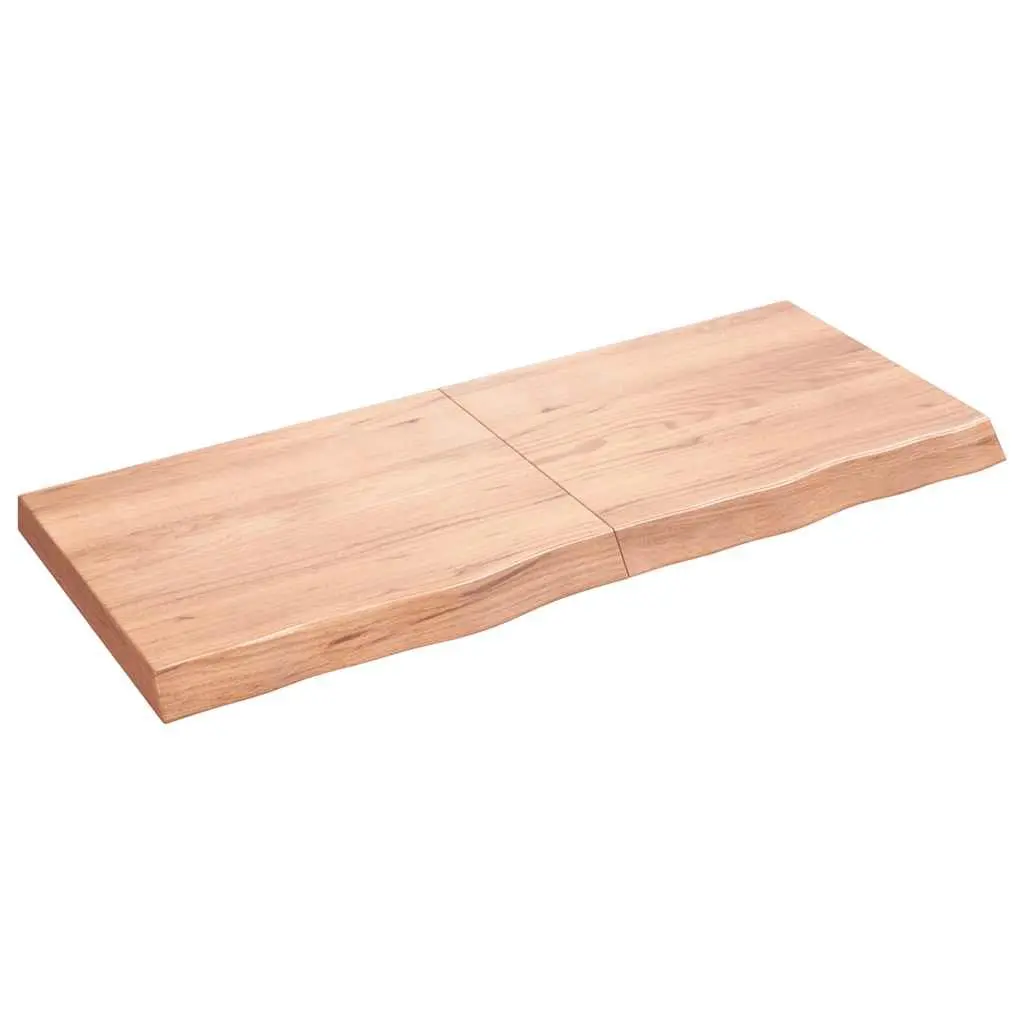 Solid Oak Wood Bathroom Countertop Vanity Top 120x50x6cm