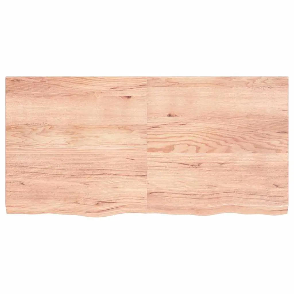 Solid Wood Bathroom Countertop 120x60cm Brown