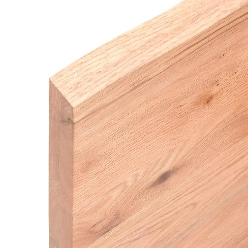 Solid Wood Bathroom Countertop 120x60cm Brown