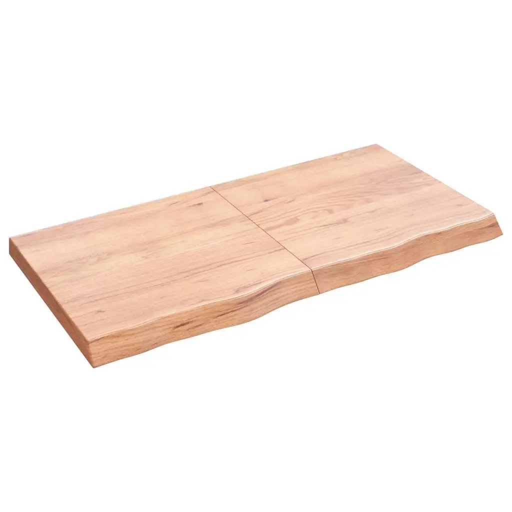 Brown Solid Wood Bathroom Countertop Worktop 120x60x6cm