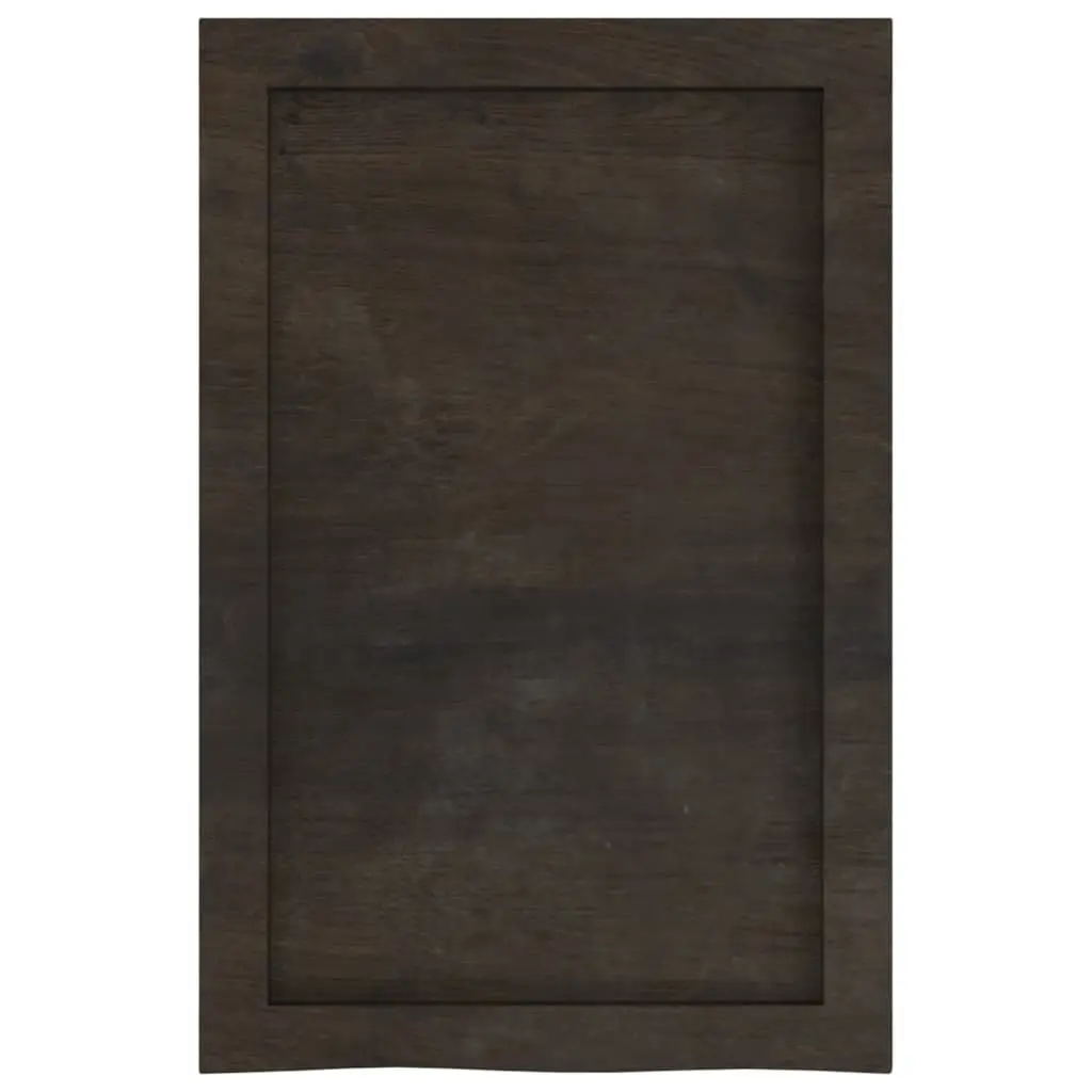 Solid Oak Bathroom Countertop with Dark Treated Finish