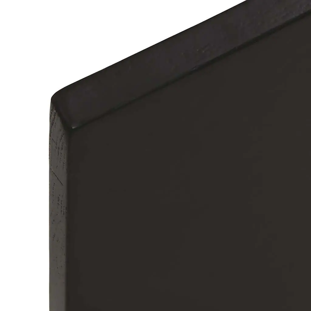 Bathroom Countertop Worktop Solid Oak Wood Dark Brown Treated Live Edge Vanity