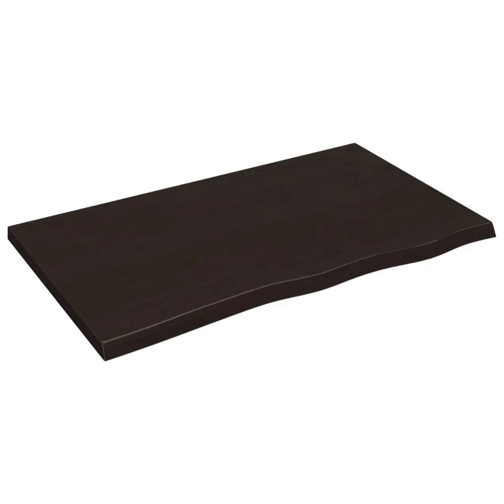 Bathroom Countertop Worktop Solid Oak Wood Dark Brown Treated Kitchen Cabinet