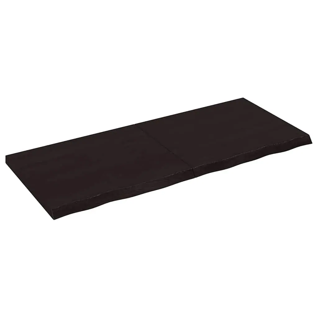 Bathroom Countertop Solid Wood 120x50x4cm Dark Brown