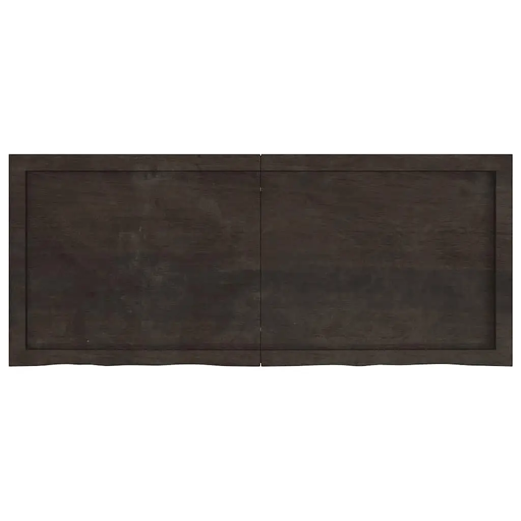 Bathroom Countertop Solid Wood 120x50x4cm Dark Brown