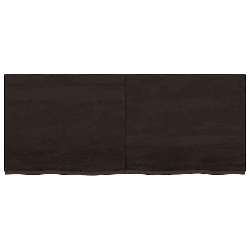 Bathroom Countertop Solid Wood 120x50x4cm Dark Brown