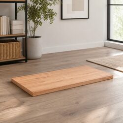 Solid Oak Wood Tabletop with Live Edge - 80x50x6cm