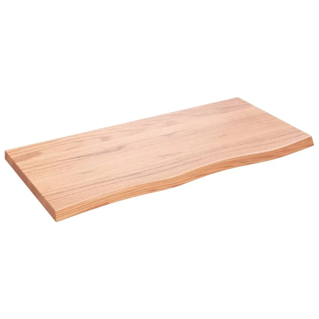 Solid Oak Wood Table Top 100x50x4 cm