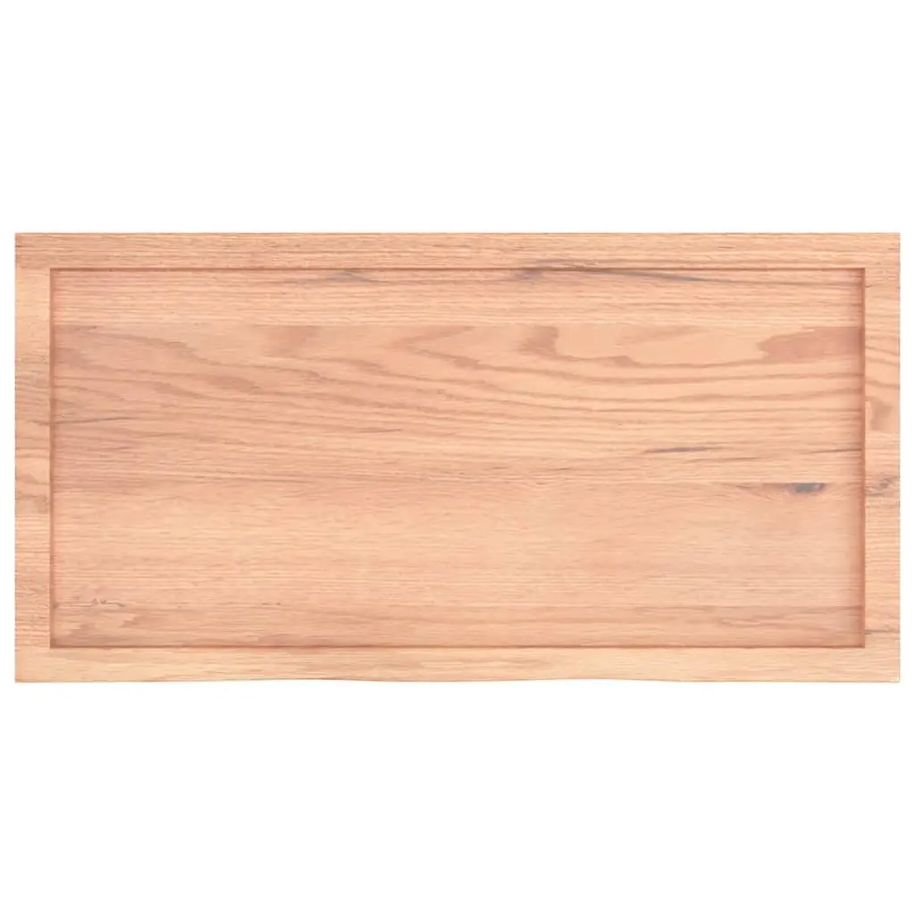 Solid Oak Wood Table Top 100x50x4 cm