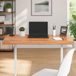 Brown Solid Oak Wooden Table Top 100x50x6 cm