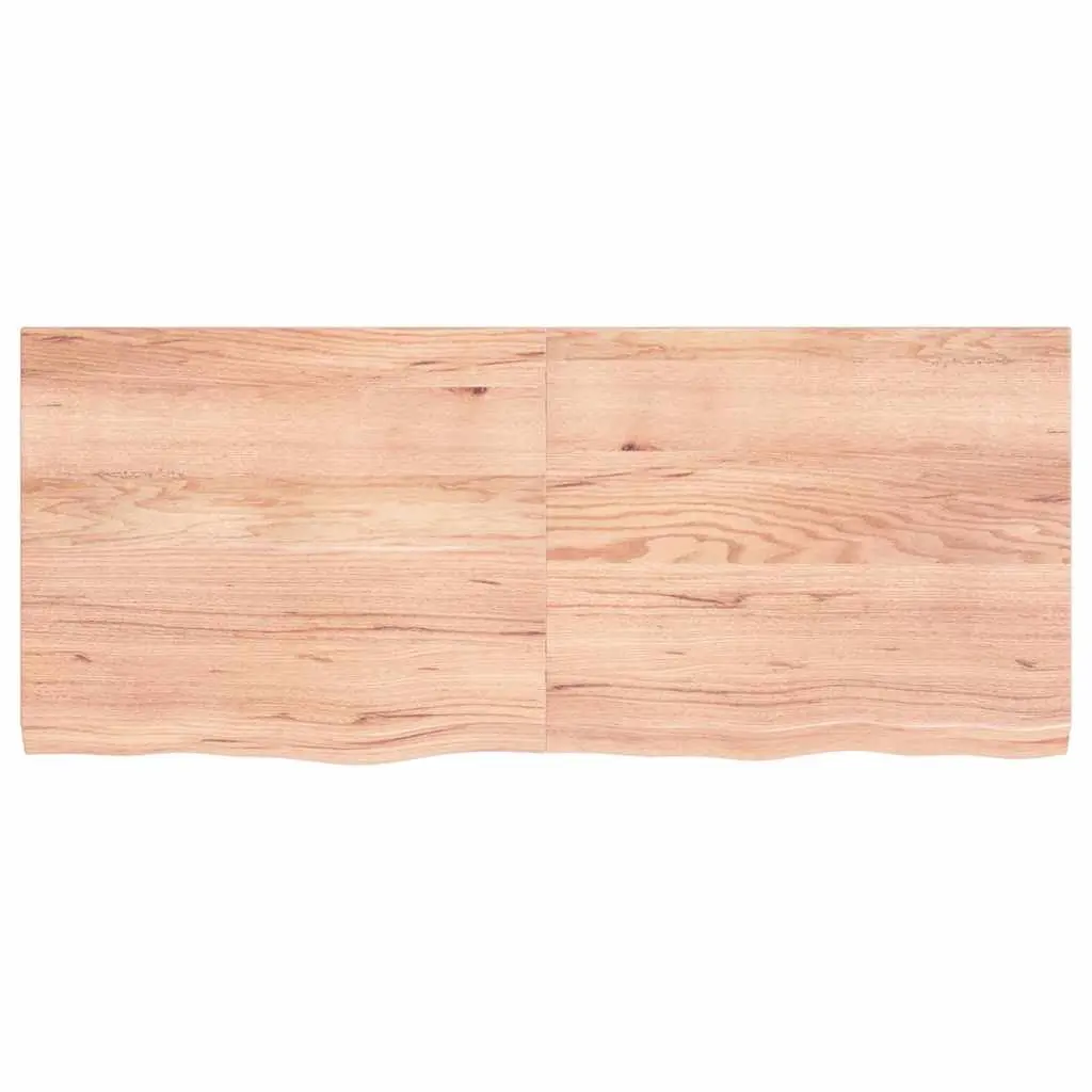 Solid Oak Wood Table Top 120x50cm Brown