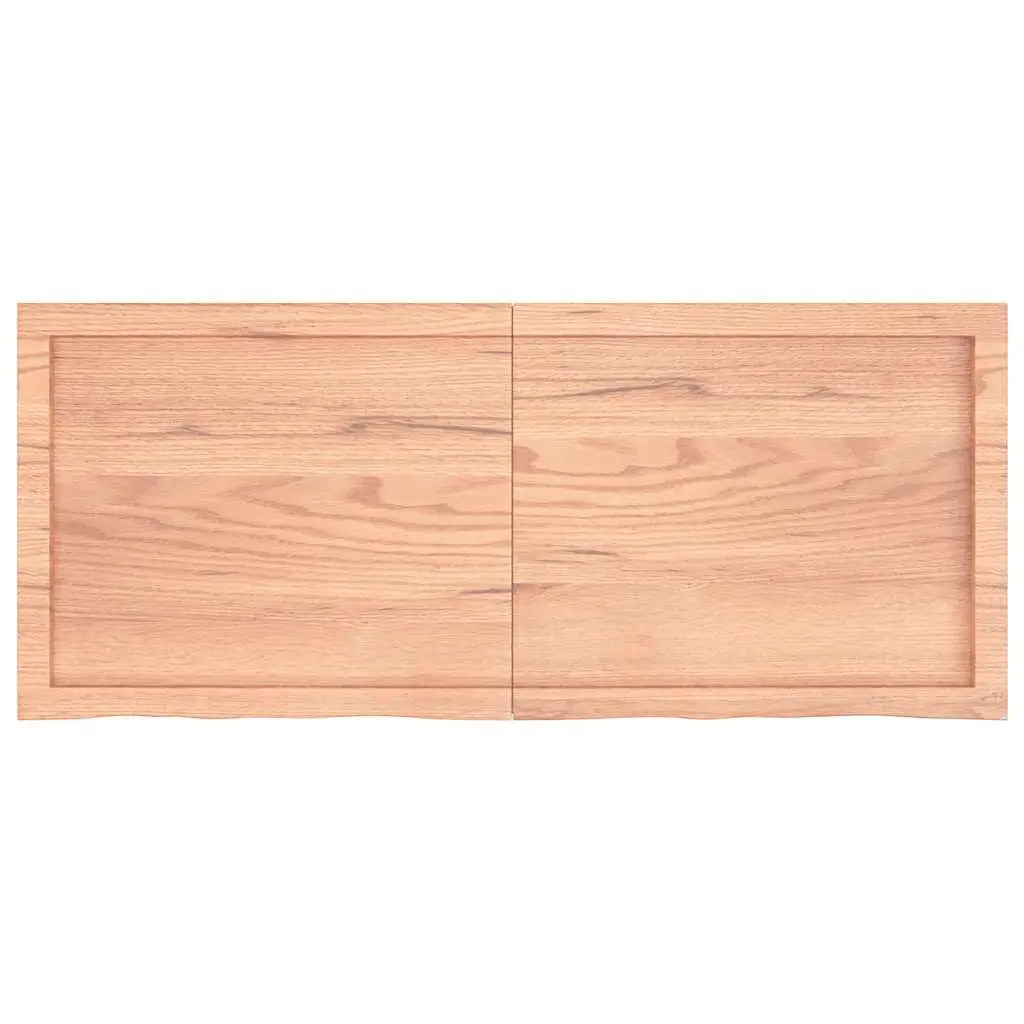Folding Live Edge Solid Oak Wood Table Top in Brown