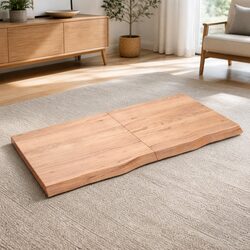 Light Brown Solid Oak Table Top 120x60cm Folding Board