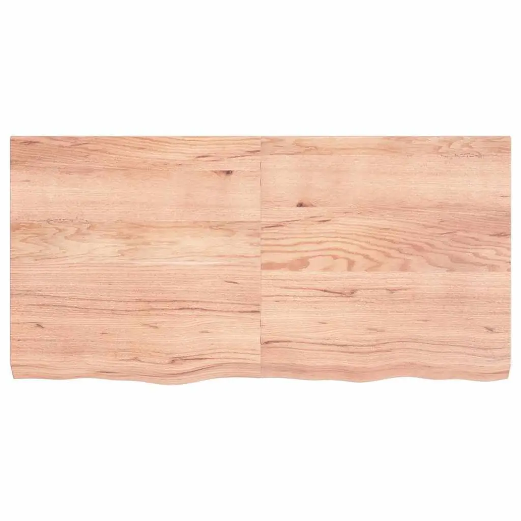 Solid Oak Wooden Table Top, Brown, 120x60x6 cm