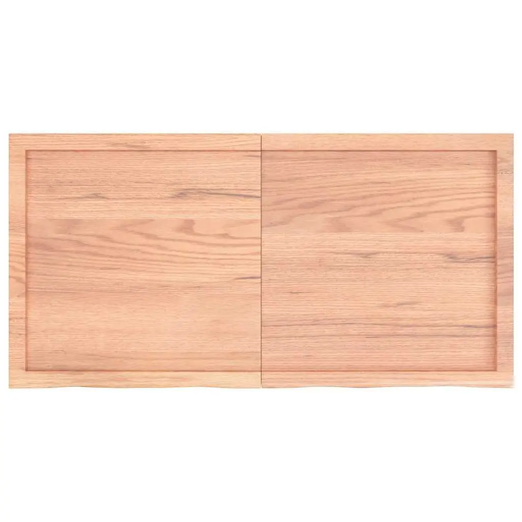 Solid Oak Wooden Table Top, Brown, 120x60x6 cm