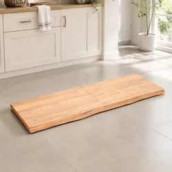 Replacement Solid Oak Wood Table Top with Live Edge