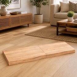 High-Quality Solid Oak Wood Table Top Brown 140x50x6 cm