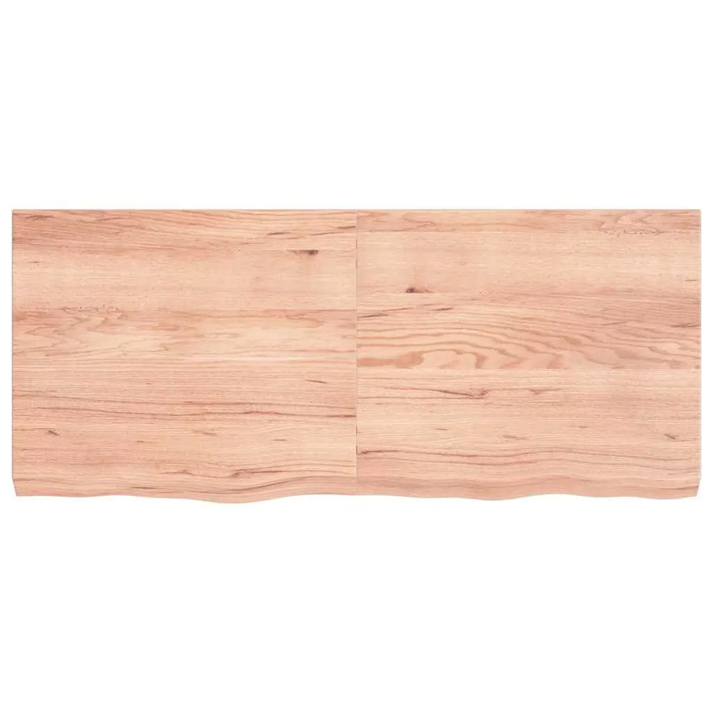 Solid Oak Wooden Table Top with Live Edge 140x60x6 cm