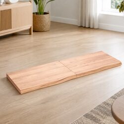 High-Quality Solid Oak Wood Table Top 180x60 cm