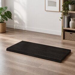 60x50x4cm Handmade Solid Oak Wood Tabletop - Dark Brown