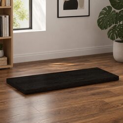 Solid Oak Wooden Table Top 80x40x4 cm Handmade Live Edge