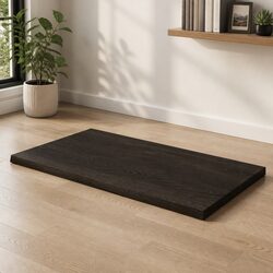Premium Solid Oak Wood Table Top 100x50cm Dark Brown