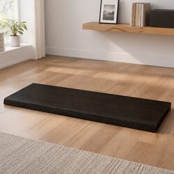 Solid Oak Wood Dark Brown Tabletop 100x50x6 cm