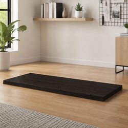 Handcrafted Dark Brown Solid Oak Table Top 100x60 cm