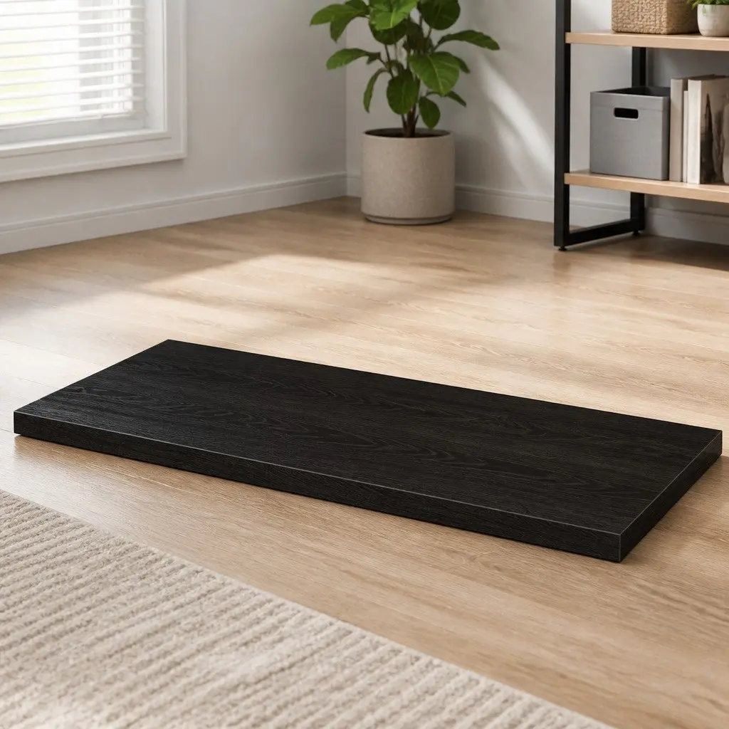 Dark Brown Handmade Solid Oak Table Top 100x60x6cm