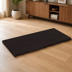 Solid Oak Wood Table Top Dark Brown 120x60cm Folding Board