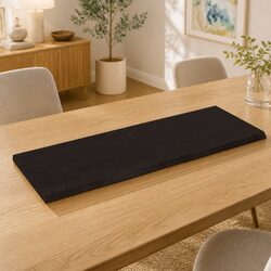 Handmade Solid Oak Wood Table Top with Live Edge 140x50cm