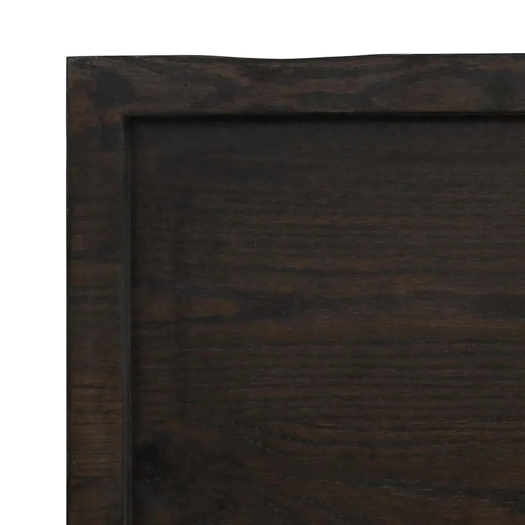 Handmade Solid Oak Wood Table Top with Live Edge 140x50cm