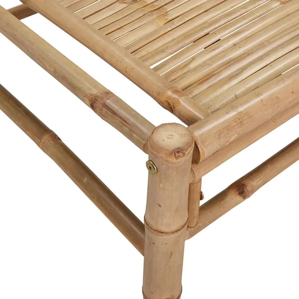 Bamboo Modular 5-Piece Garden Lounge Set with Cushions