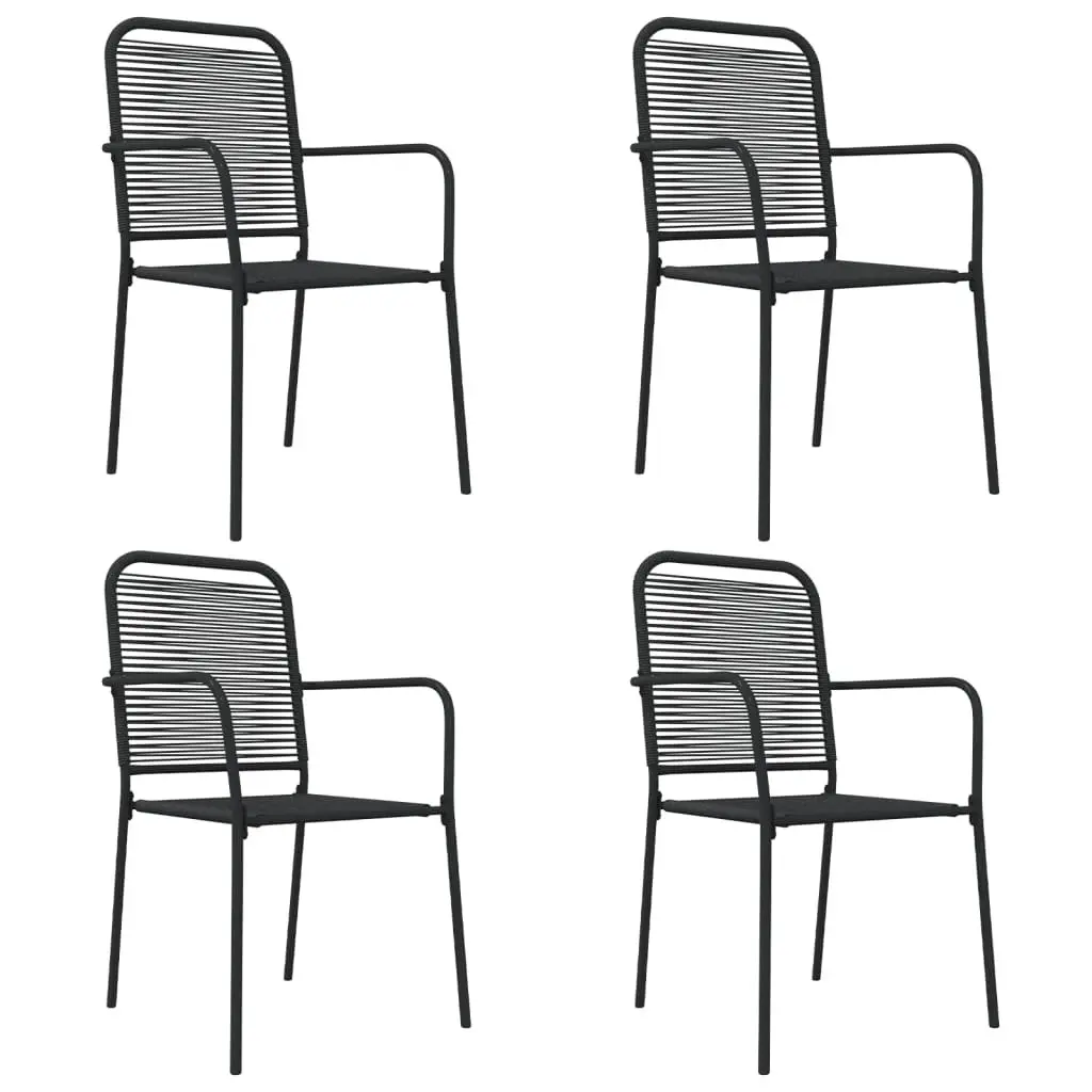 5 Piece Garden Dining Set with Steel Frame
