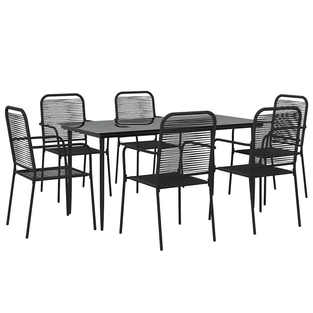 7 Piece Garden Dining Set with Durable Build