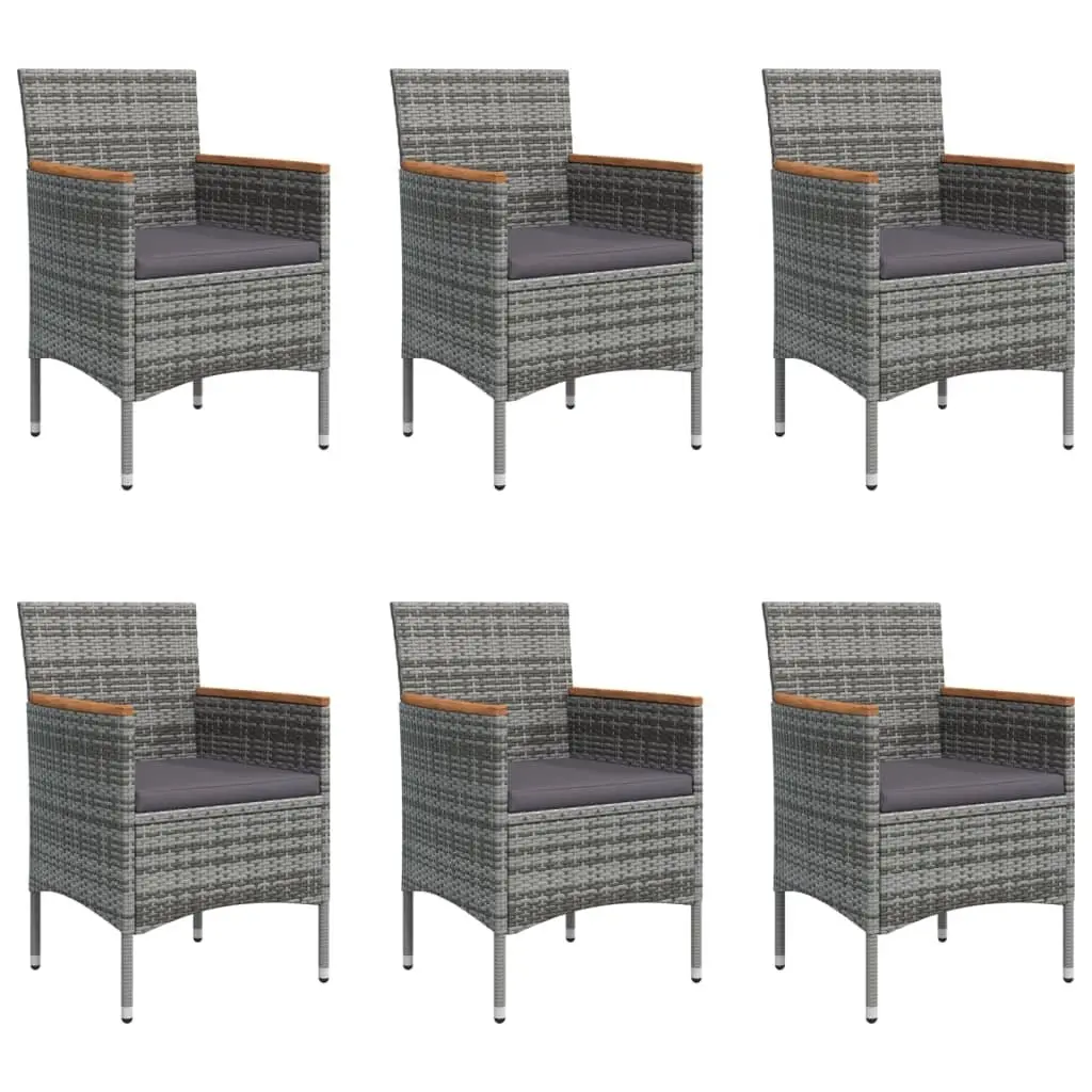 7-Piece Garden Dining Set with Cushions