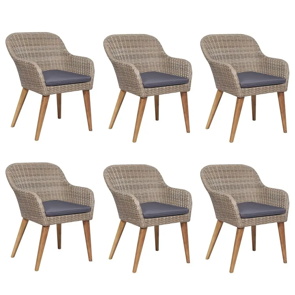 7-Piece Garden Dining Set with Cushions for Outdoor Spaces