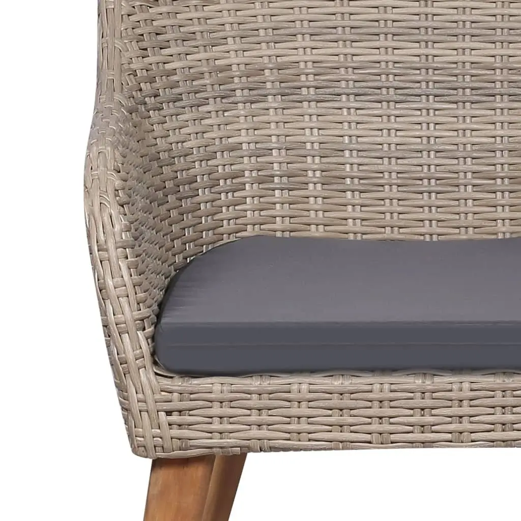 5-Piece Garden Dining Set with Cushions