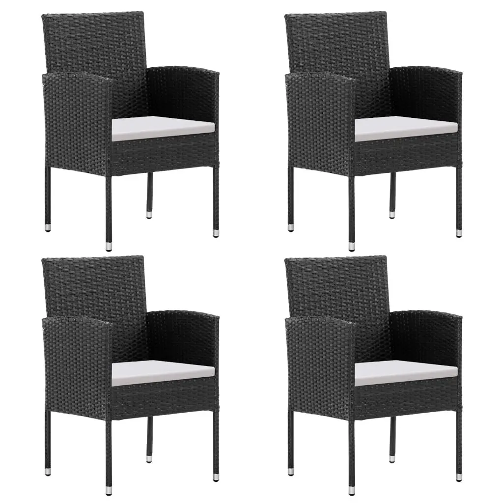 5-Piece Garden Dining Set with Durable Poly Rattan