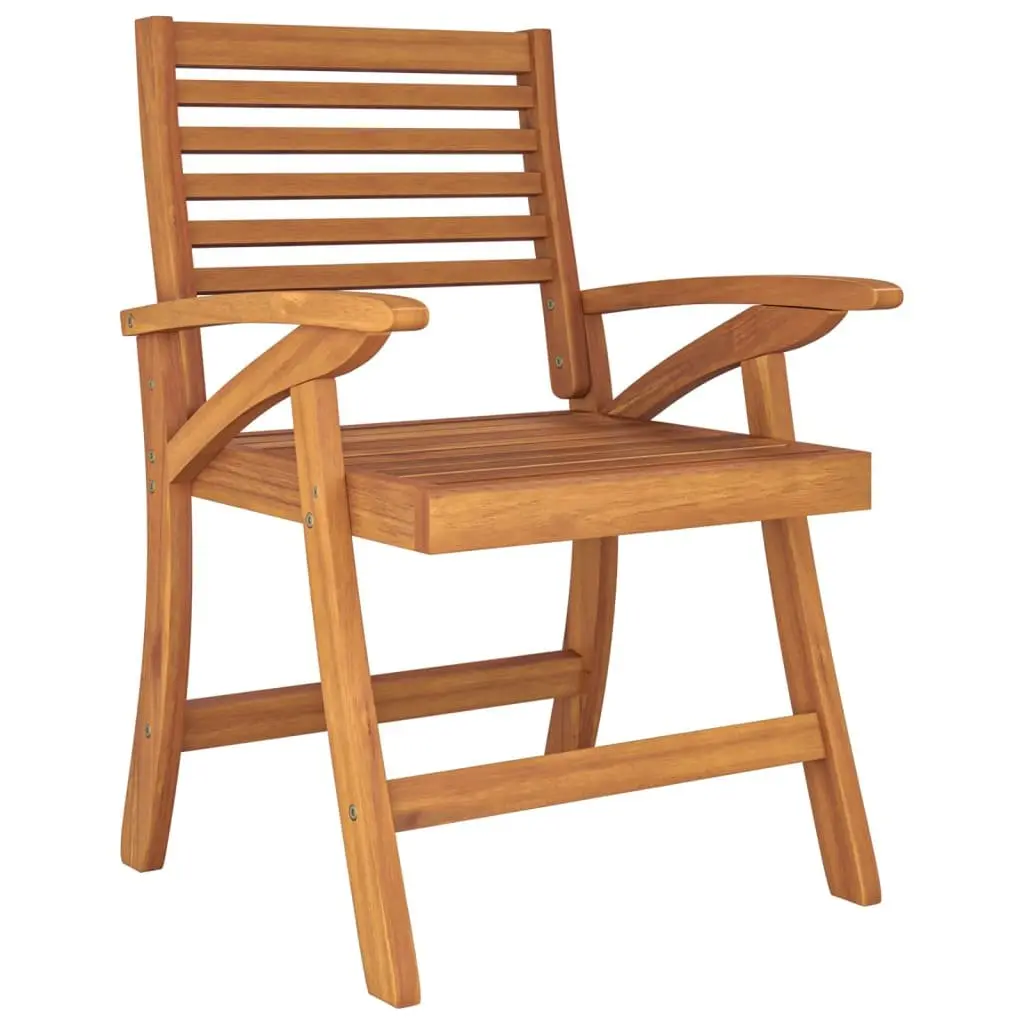 Solid Wood Acacia Garden Dining Set for 7 People