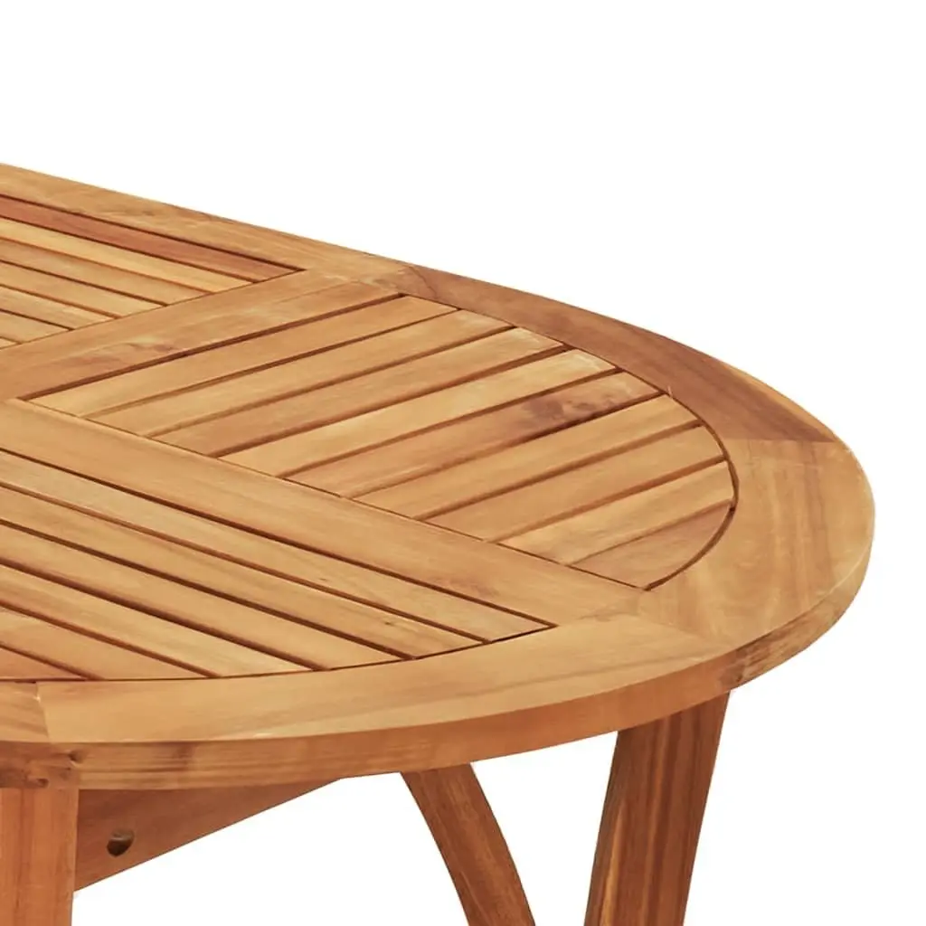Solid Wood Acacia Garden Dining Set for 7 People