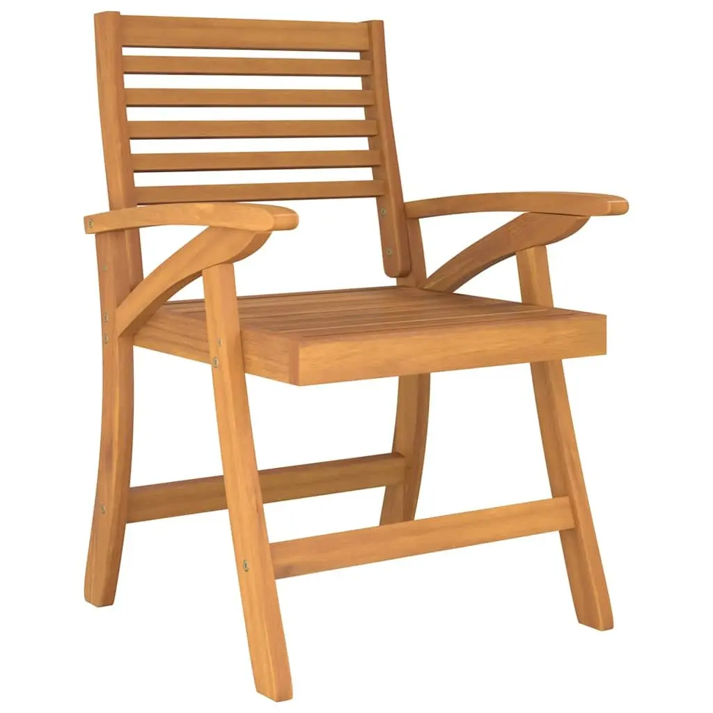 Brown Solid Wood 5 Piece Garden Dining Set