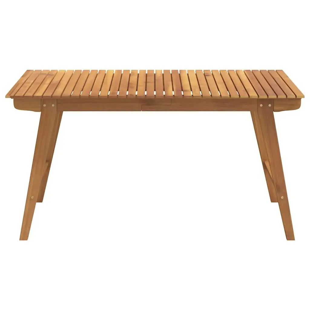 Brown Solid Wood 5 Piece Garden Dining Set