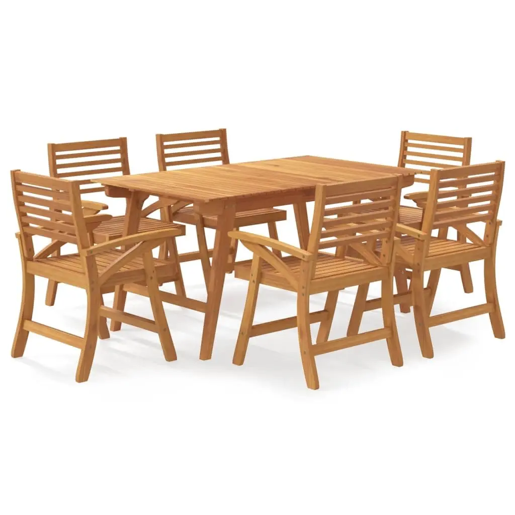 7-Piece Acacia Wood Garden Dining Set