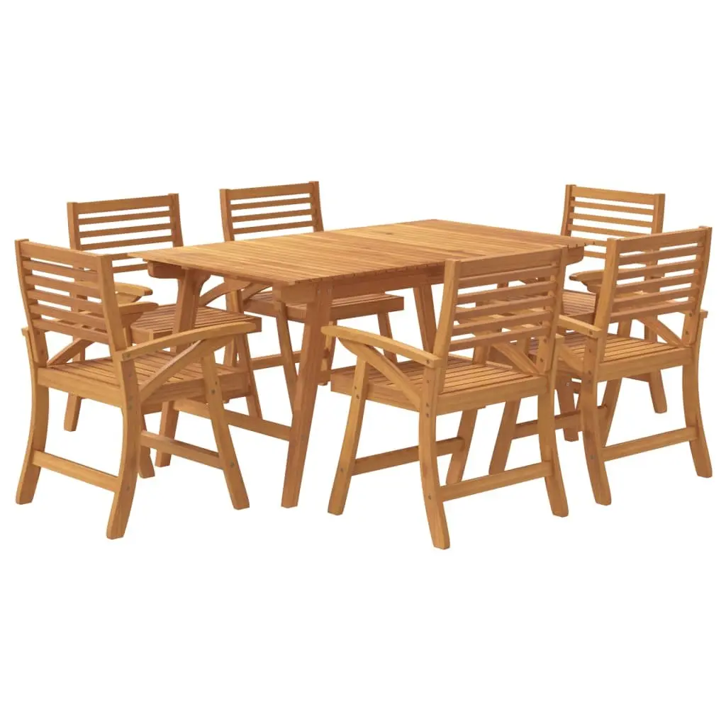 7-Piece Acacia Wood Garden Dining Set