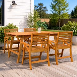 Sturdy Outdoor Chairs Set of 4 for Garden Patio