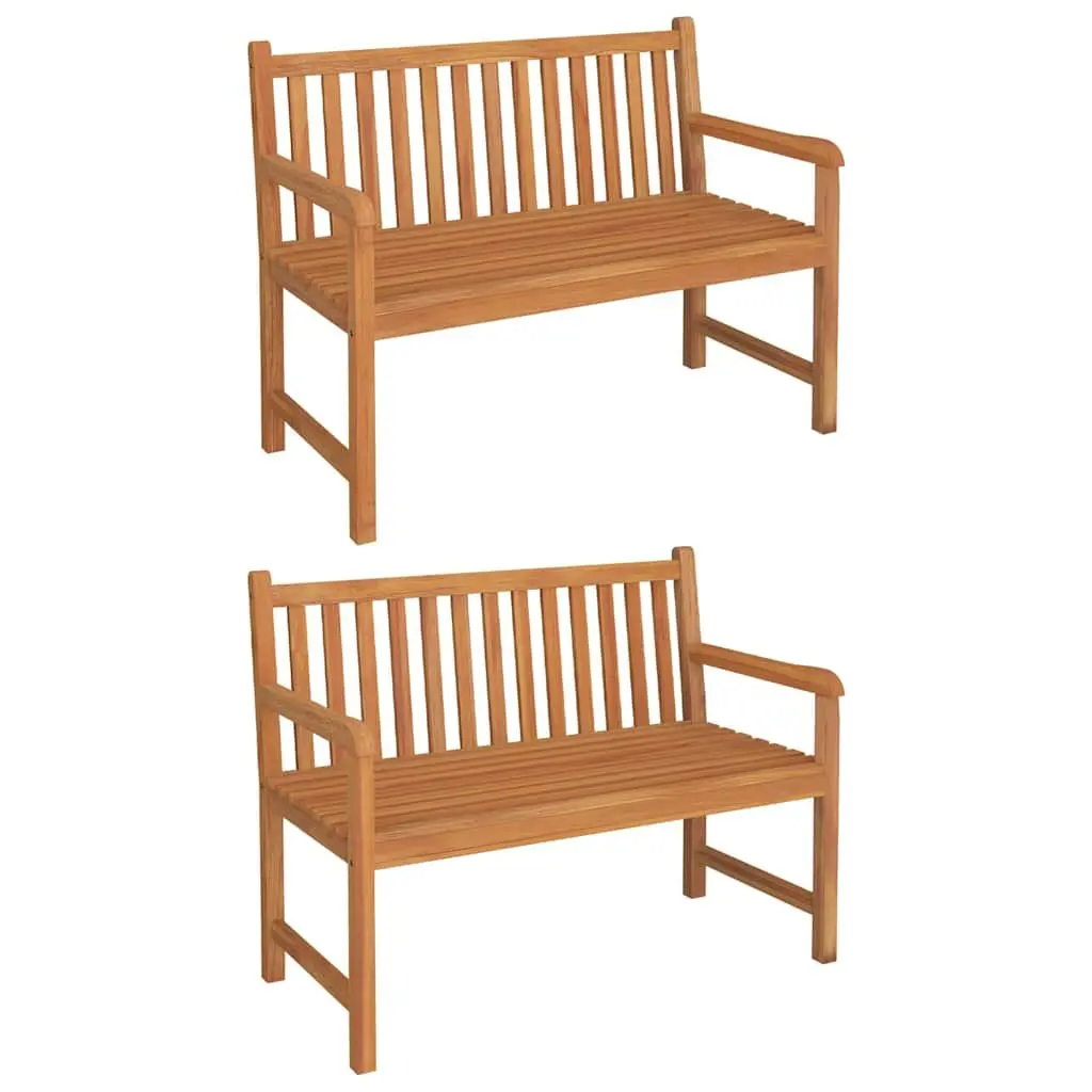 Brown Solid Wood Garden Dining Set 3 Pieces