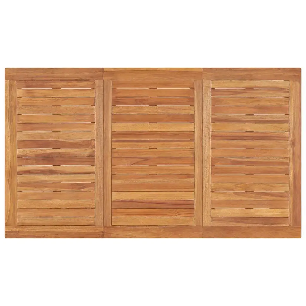 Brown Solid Wood Garden Dining Set 3 Pieces