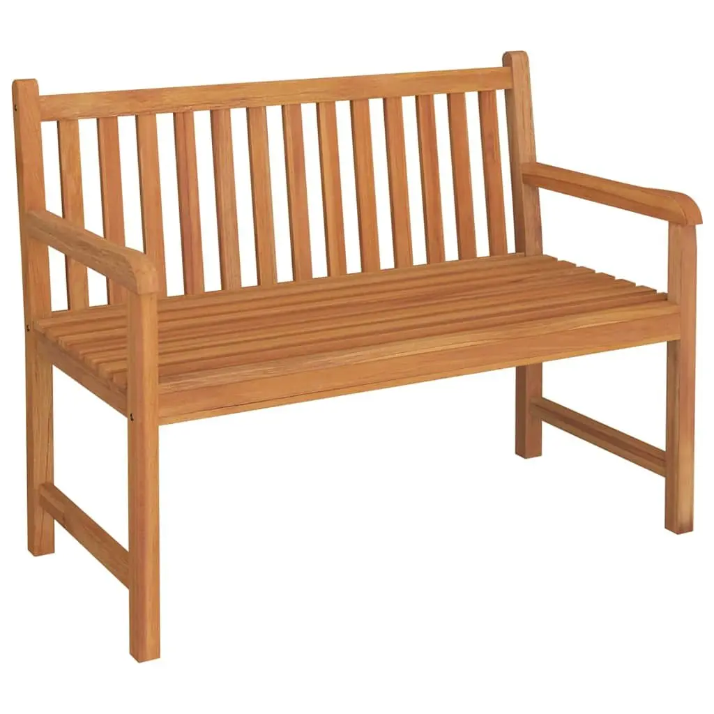 Outdoor Dining Set Solid Teak Wood 5 Piece Garden Furniture Table Chairs Benches Brown