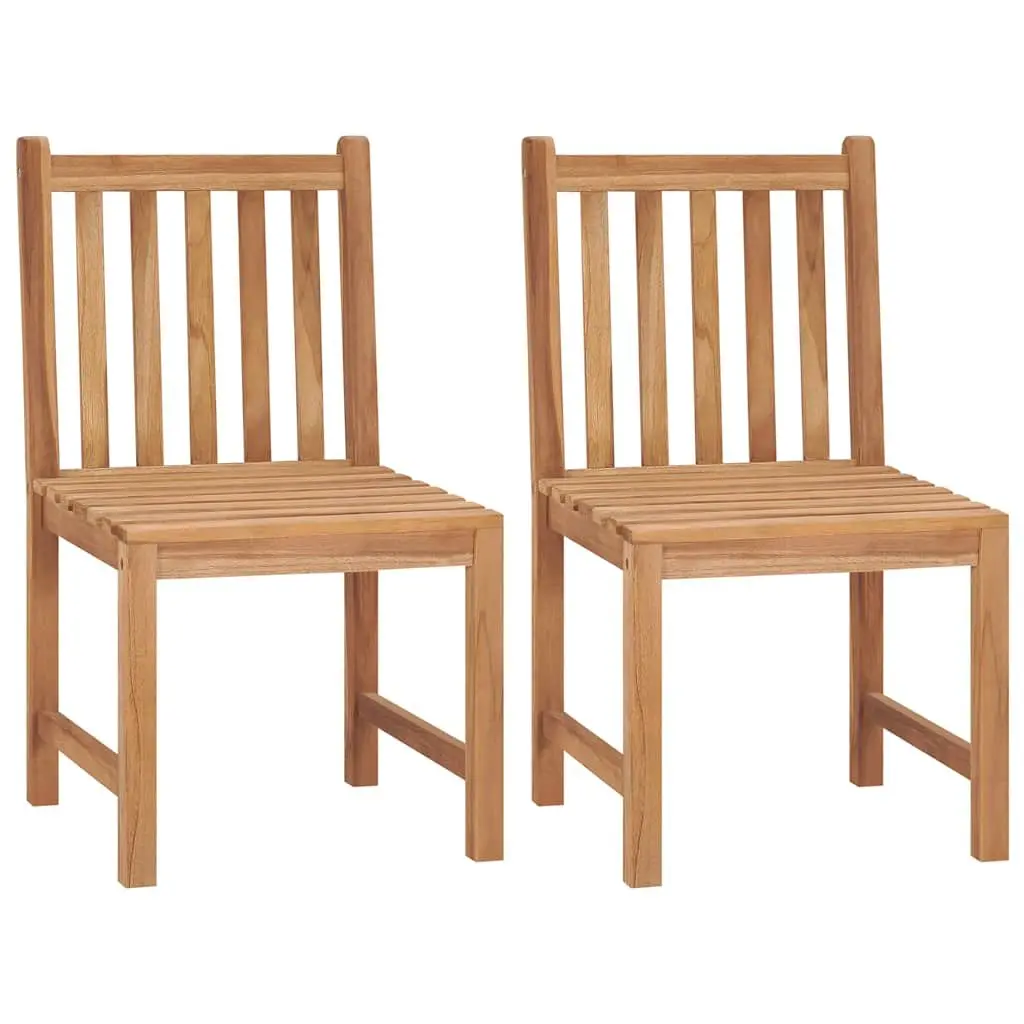 5 Piece Garden Dining Set Teak Wood Table Chairs Outdoor Furniture Brown
